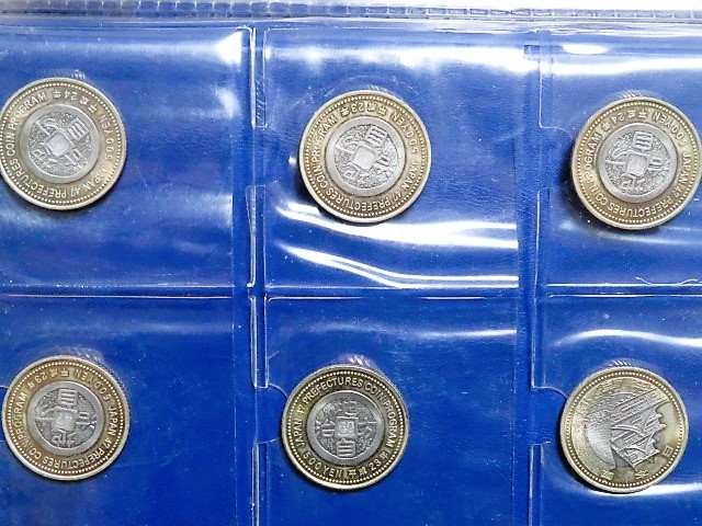 古銭　地方自治施行60周年記念500円まとめて41枚 コインアルバム 記念貨幣_画像3