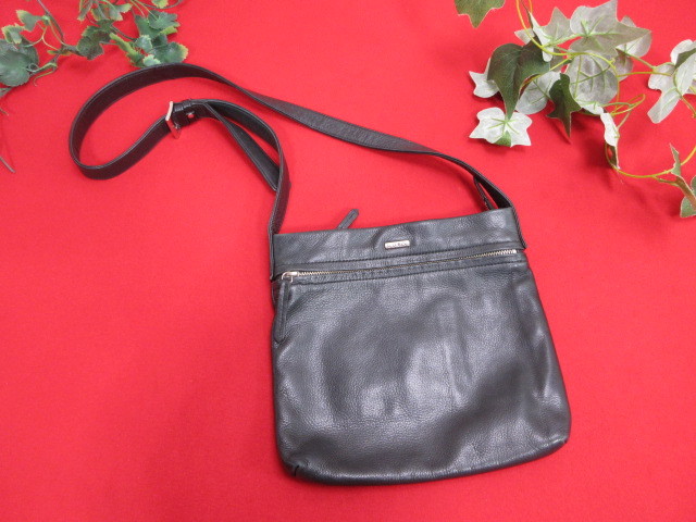 6M6019 KATORINE. bird shop leather original leather shoulder bag black 