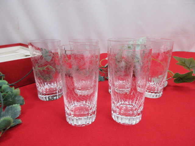 8OH3537 Baccarat バカラ パルメ　タンブラーグラス６個セット　グラス