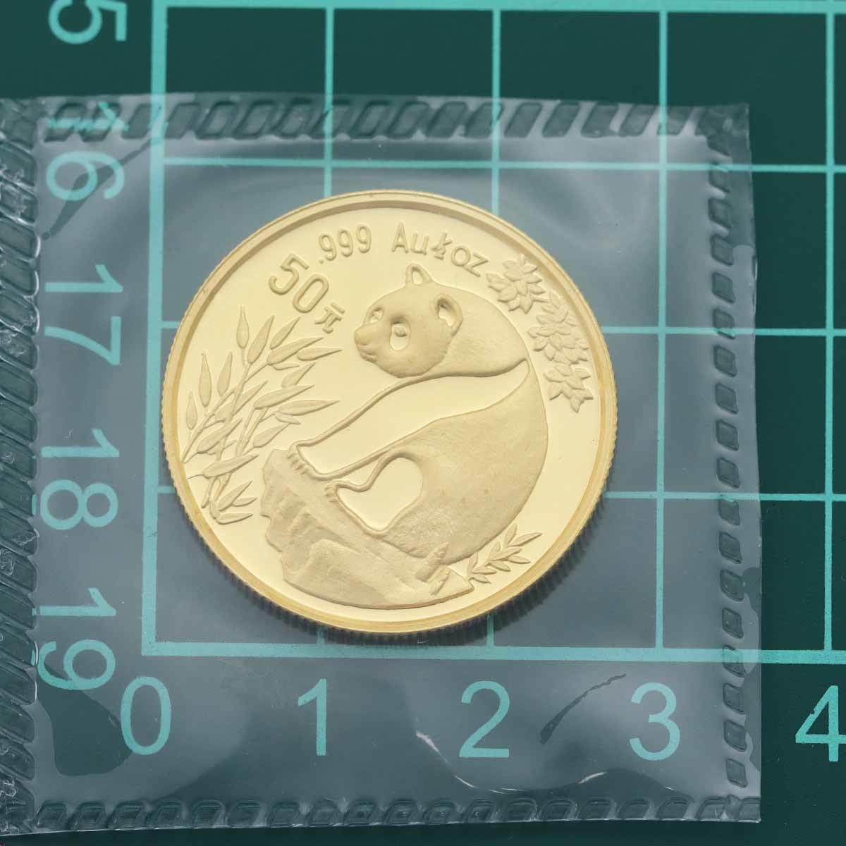 パンダ コイン 1993 50元 記念金貨幣 1/2オンス K24YG 999 K24 YG