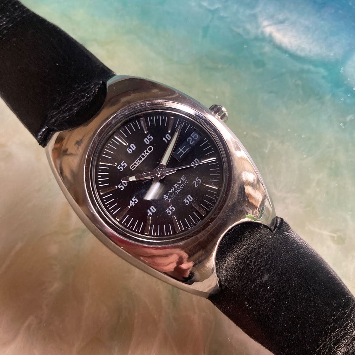 最高品質の SEIKO ゴールド S-WAVE 懐中時計 ヴィンテージ 超希少 美品