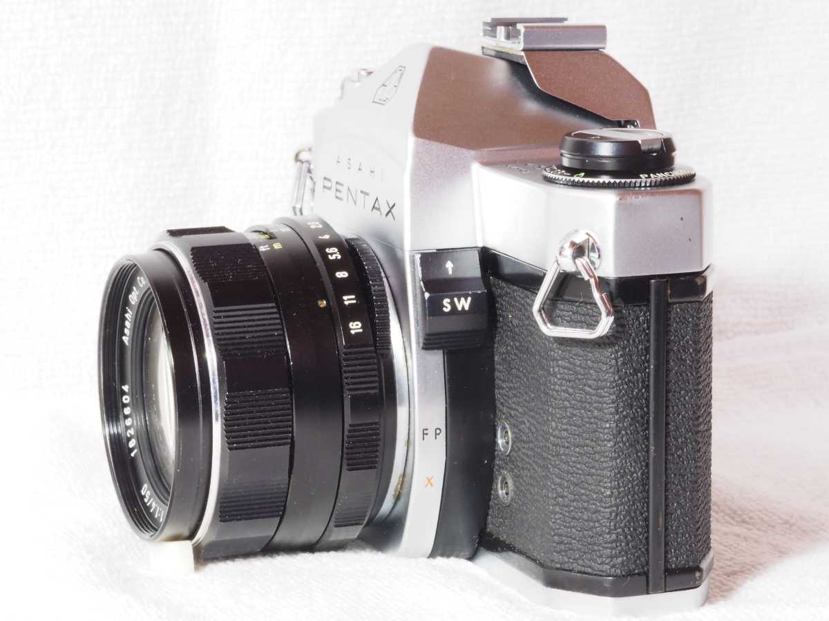 ASAHI PENTAX ペンタックス SPOTMATIC SP 一眼レフフィルムカメラ　Super-Takumar 1:1.4 50mm SN.4159245_画像2
