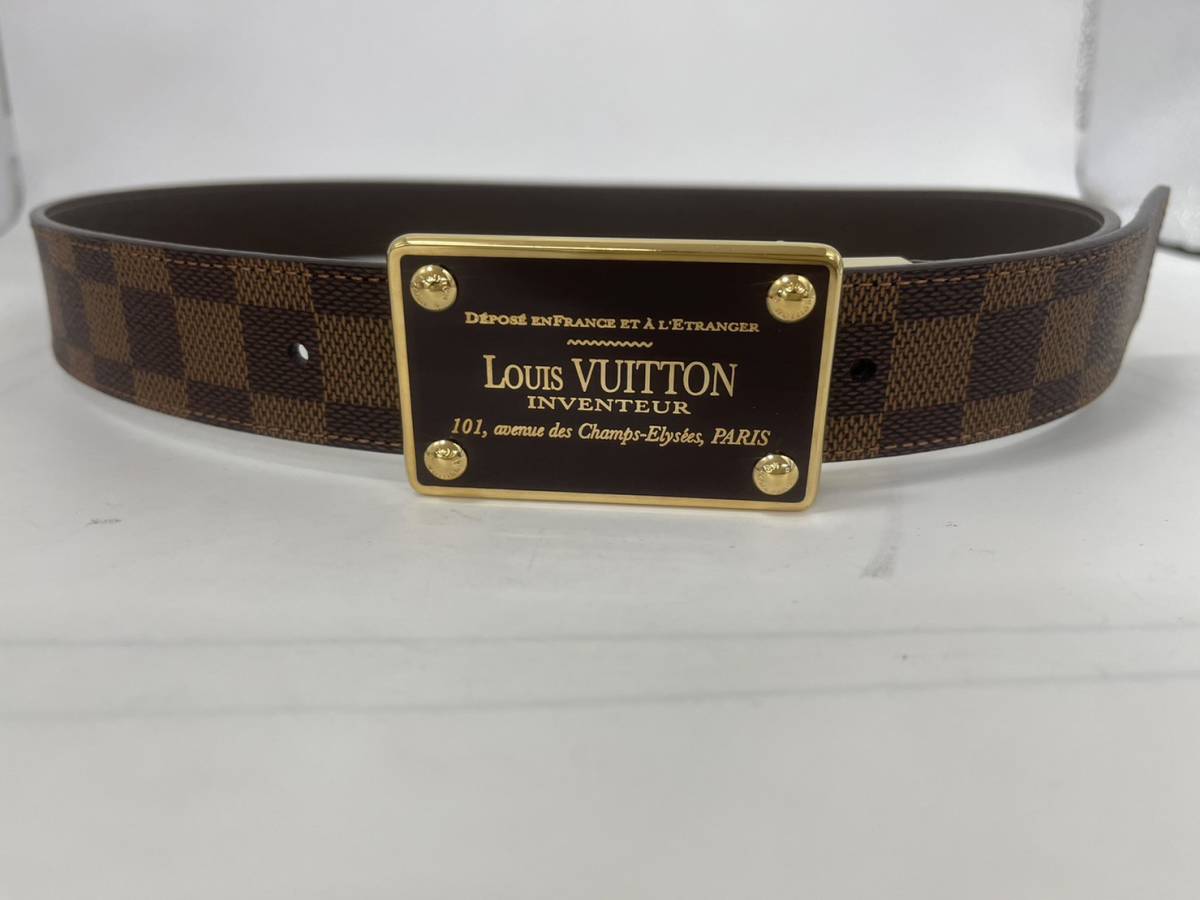 1円 益 ルイ・ヴィトンLouis Vuittonダミエ サンチュール アンヴァン