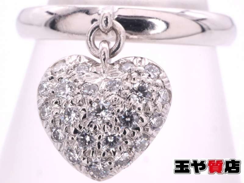 Tiffany Beauty Diamond Heart Cring № 11 Pt950 Platinum