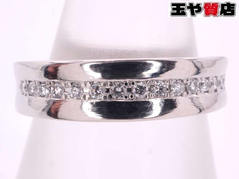 高額売筋】 デザイン 0.10ct ダイヤ 美品 ポンテヴェキオ リング