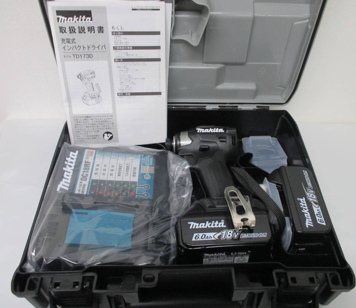 未使用】純正品 makita マキタ 充電式インパクトドライバ TD173DRGX B