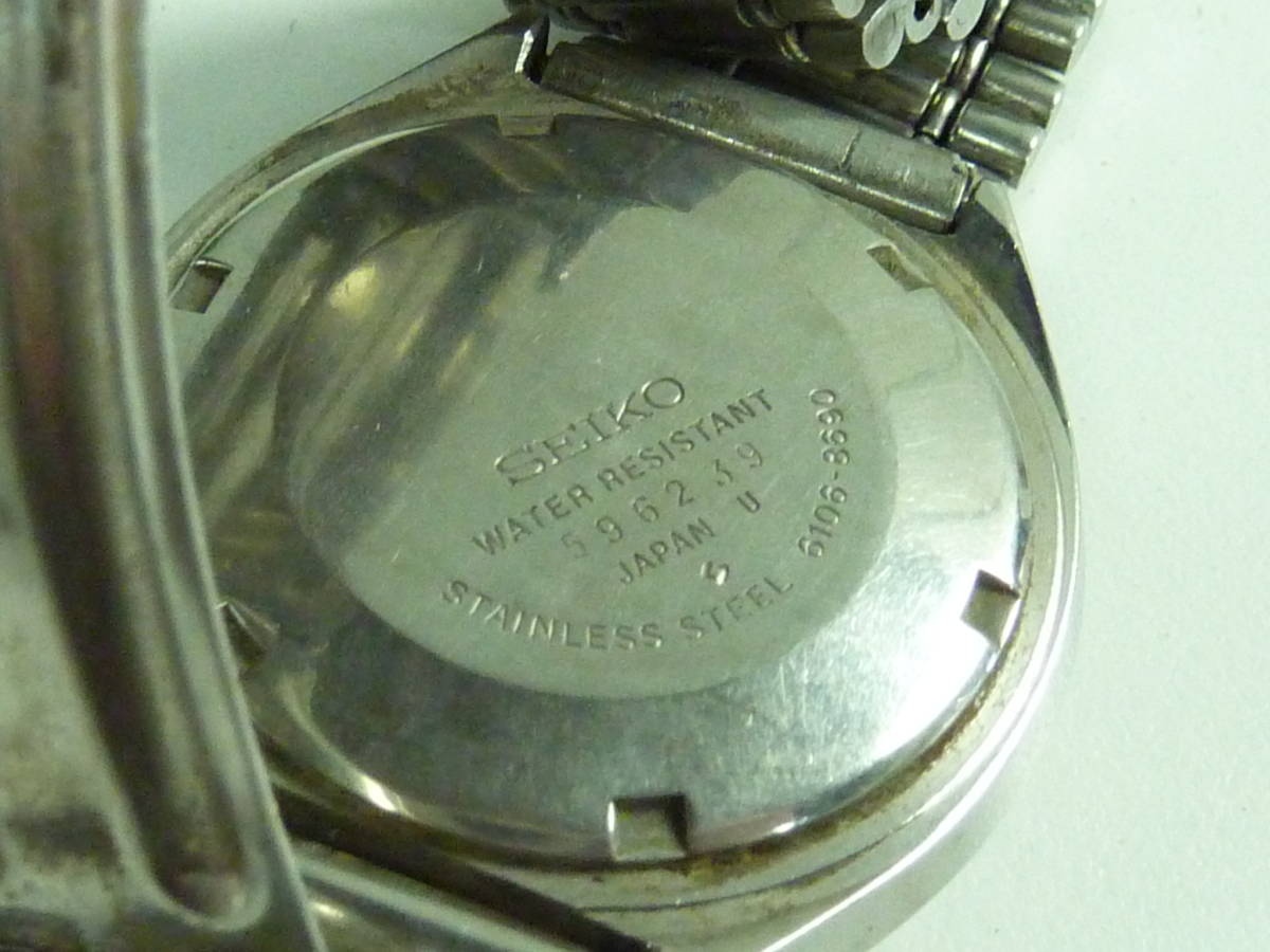 セイコー6106-8760アクタスSS腕時計メンズ自動巻きデイデイトSEIKO