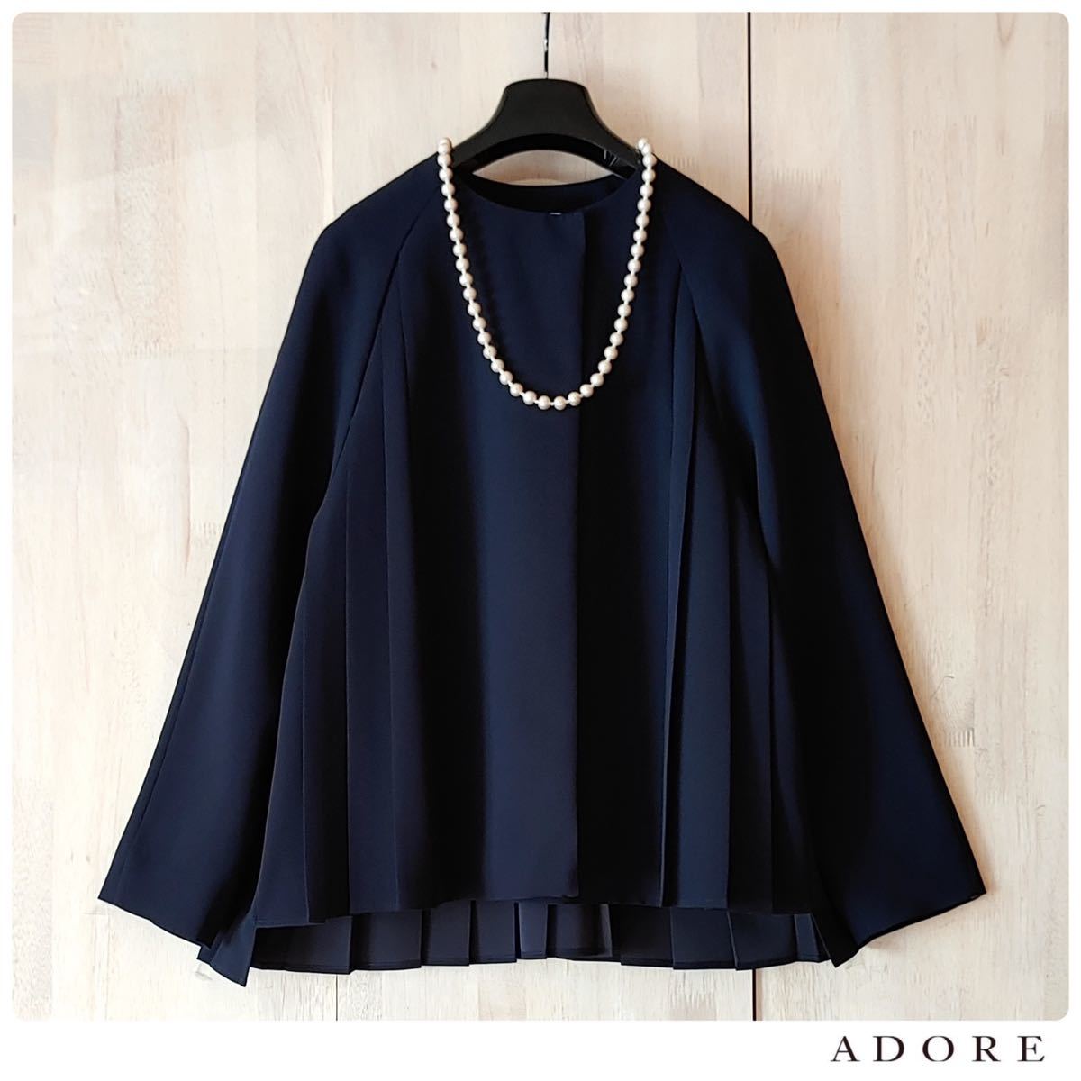 ◇幻◇ 春物美品 定価4.3万円 ADORE バックプリーツジャケット 入園式