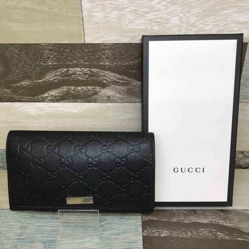 一番の贈り物 Rika様専用☆ 人気 美品 長財布 グッチ レザー×ロゴ GG