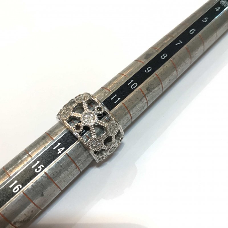 18金ホワイトゴールド リング 指輪 総重量11.2 K18WG ...