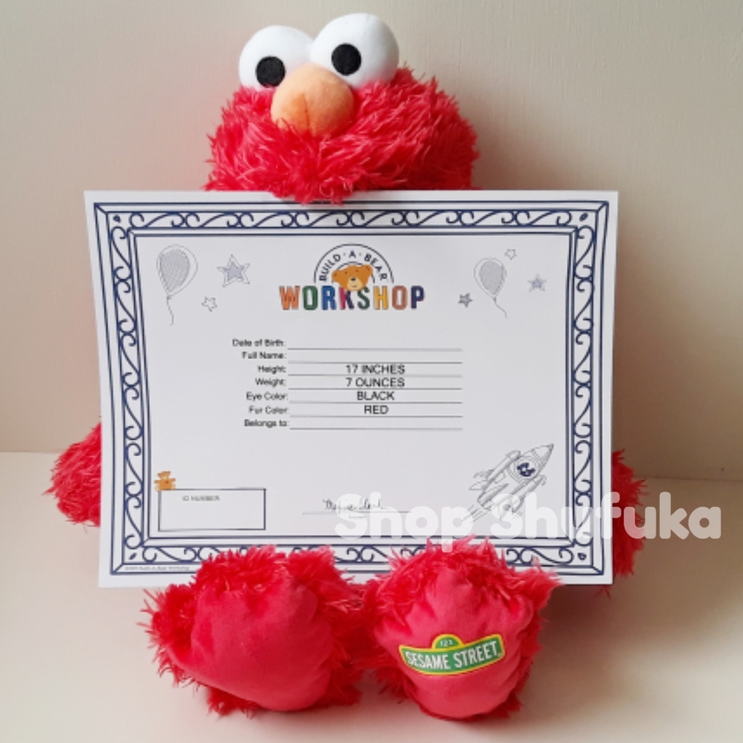 build a Bear * Elmo soft toy Sesame Street 43cm red color . raw proof proof attaching America regular buy Japan not yet sale Build A Bear Work shop Elmo