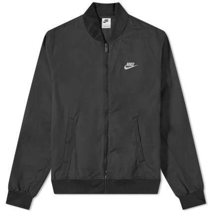 海外★Nike Sportswear Woven UTILITY Full Zip Bomber Jacket 黒/白 サイズ XL ★DM6821-010_画像1