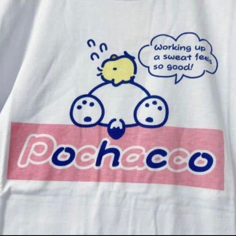 サンリオ ポチャッコ 半袖 Tシャツ ホワイト M SANRIO ティーシャツ カットソー トップス おしり お尻 レディース POCHACCO 白 新品