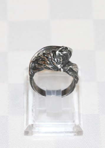 シルバーリング　馬デザイン　銀製指輪　サイズ13号　外国製　中古品　サラブレッド　競馬_画像9