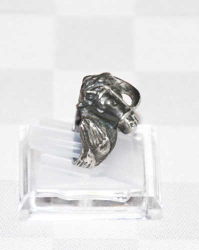 シルバーリング　馬デザイン　銀製指輪　サイズ13号　外国製　中古品　サラブレッド　競馬_画像6