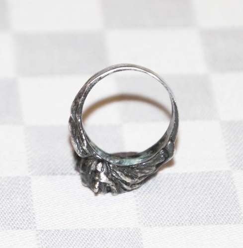 シルバーリング　馬デザイン　銀製指輪　サイズ13号　外国製　中古品　サラブレッド　競馬_画像8