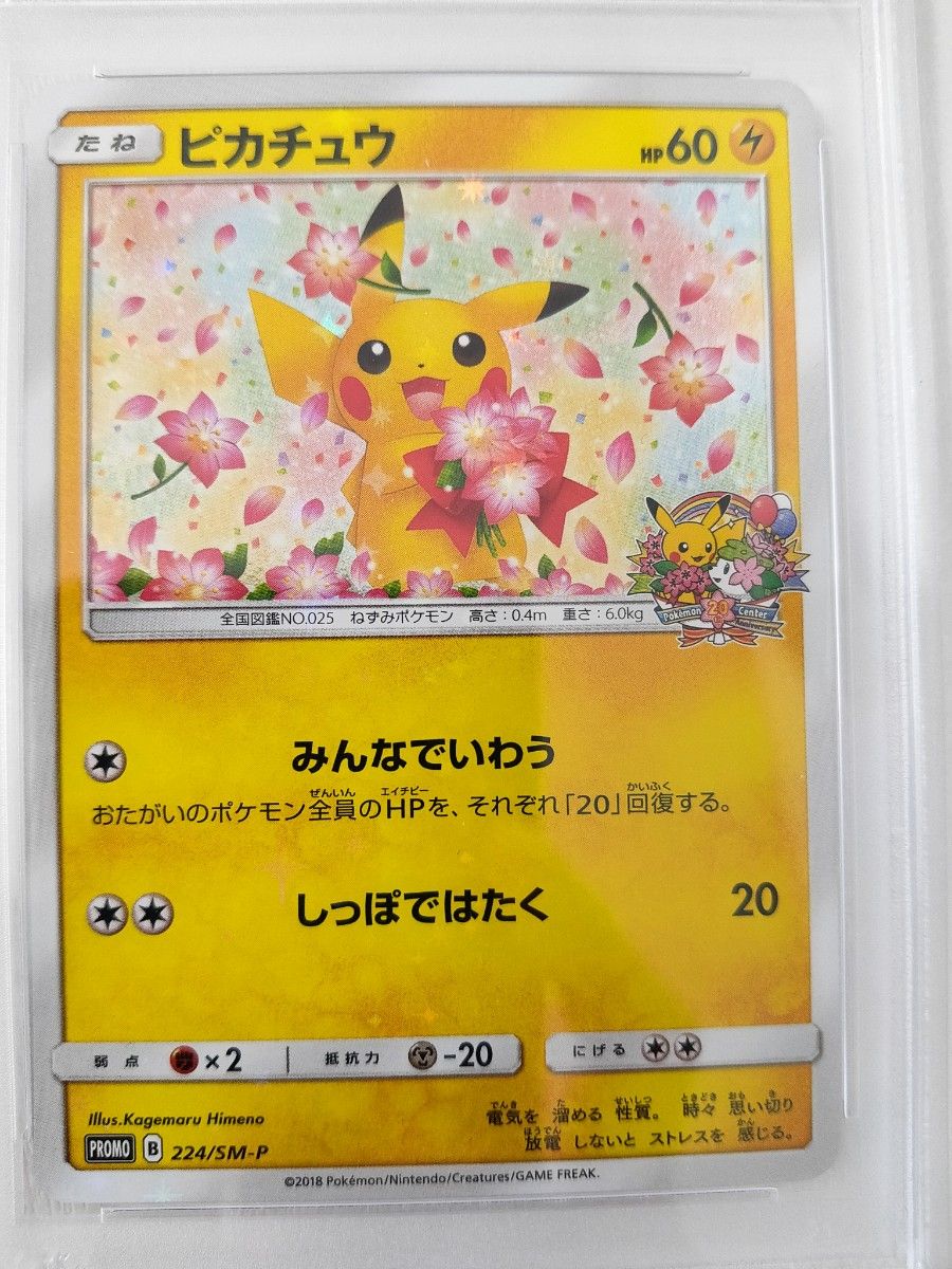 PSA10 みんなでいわう 20th ピカチュウ プロモ SM-P 224 ポケモン