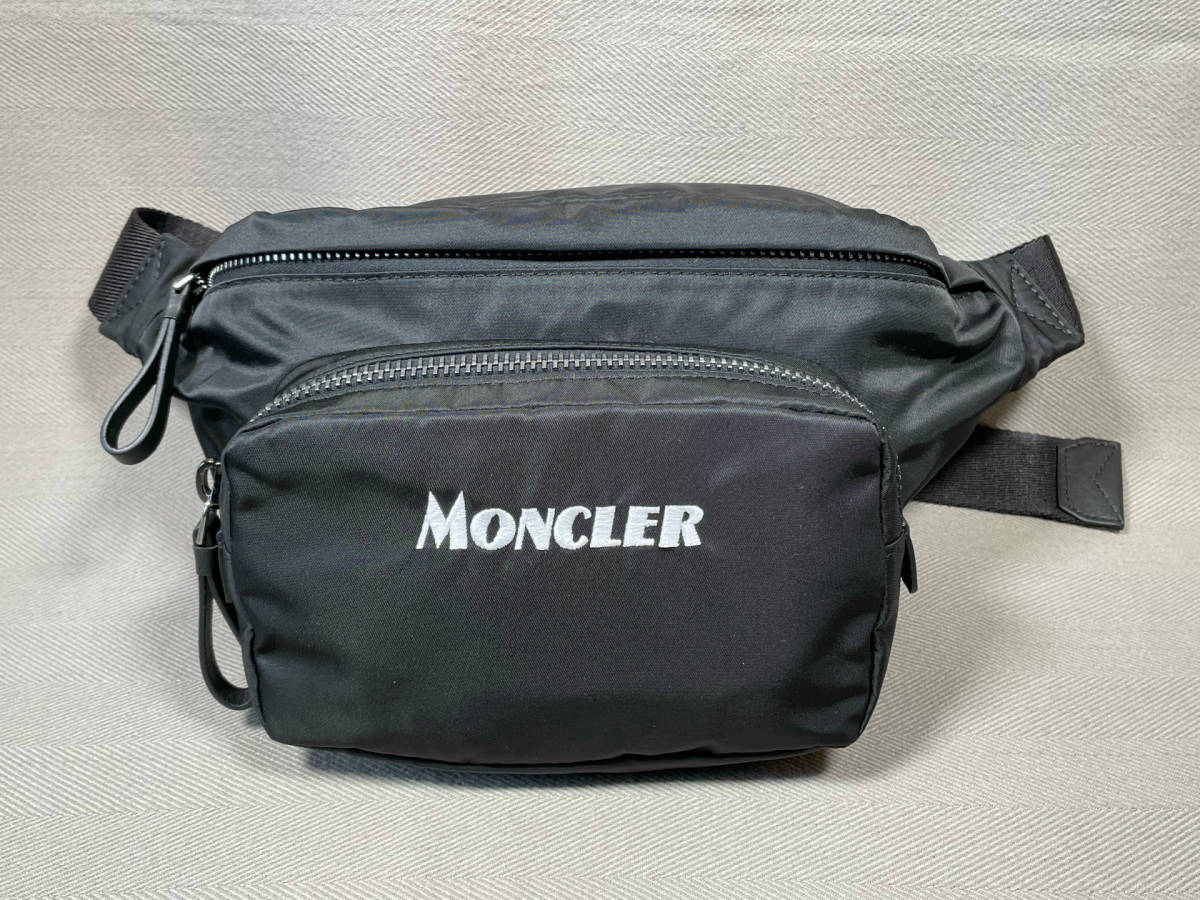 新品 本物 モンクレール MONCLER ベルトバッグ DURANCE ブラック 黒 バック ウエストポーチ ボディ バッグ ロゴ 肩掛け ショルダー_画像1