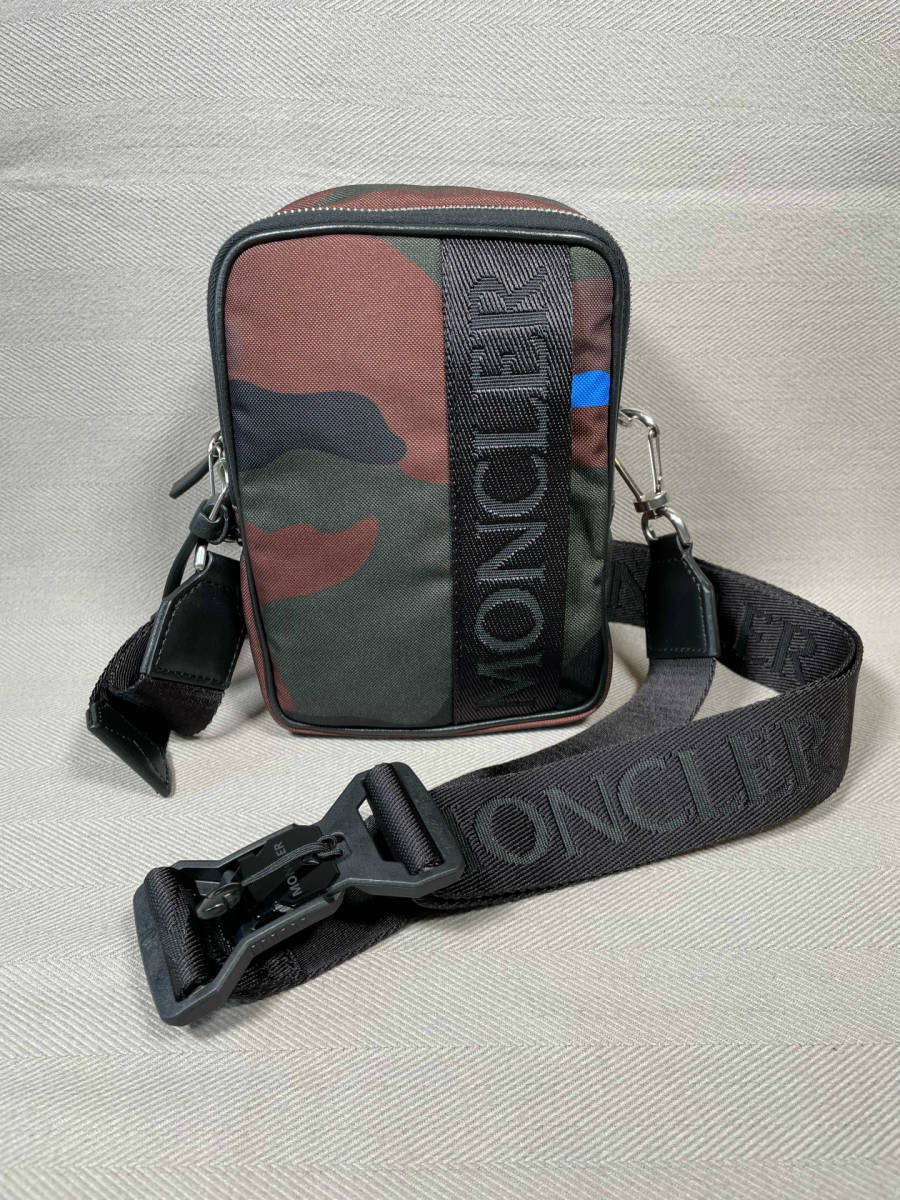 新品 本物 モンクレール MONCLER ショルダー ボディ バッグ DETOUR 迷彩柄 カモフラージュ柄 バック ウエストポーチ ロゴ 肩掛け