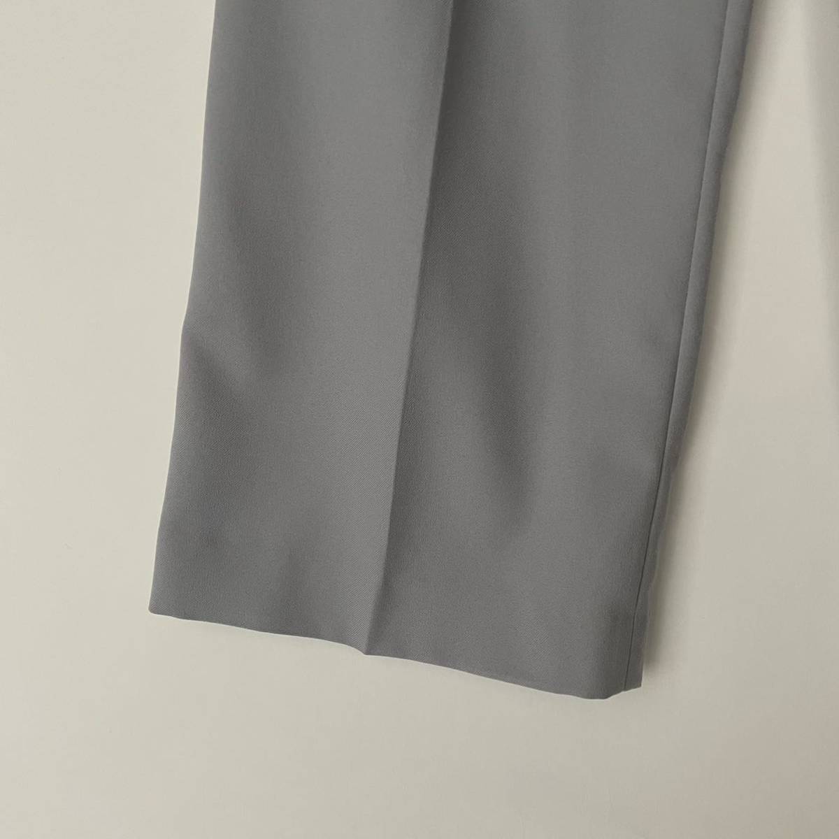 RIM.ARK リムアーク センタープレス スラックス パンツ ストレート ライトブルー グレー系 美品 size 34_画像4