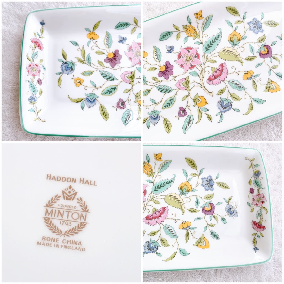 未使用品】Minton ミントン ハドンホール サンドイッチプレート 未使用品】Minton ミントン ハドンホール サンドイッチプレート