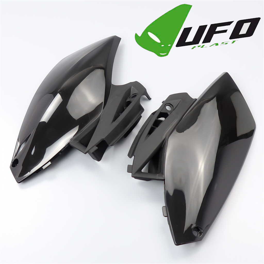 ◇展示品 YZ250F/'10-'13 UFO サイドパネル/カバー ブラック 検索/カウル/外装 (UF-4812-001)の画像1