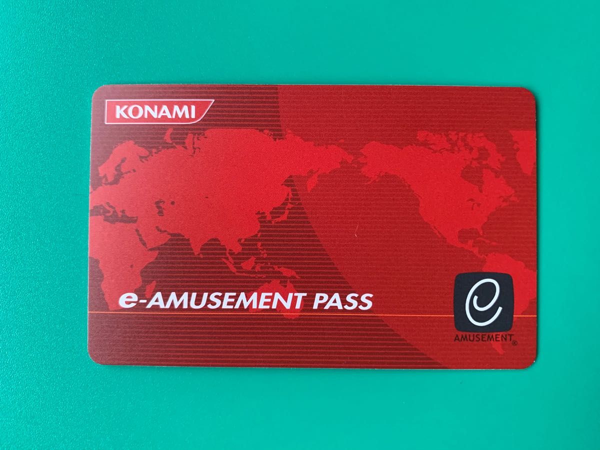 e-amusement pass イーパス KONAMI 初期型 赤 パス 未使用品 コナミ