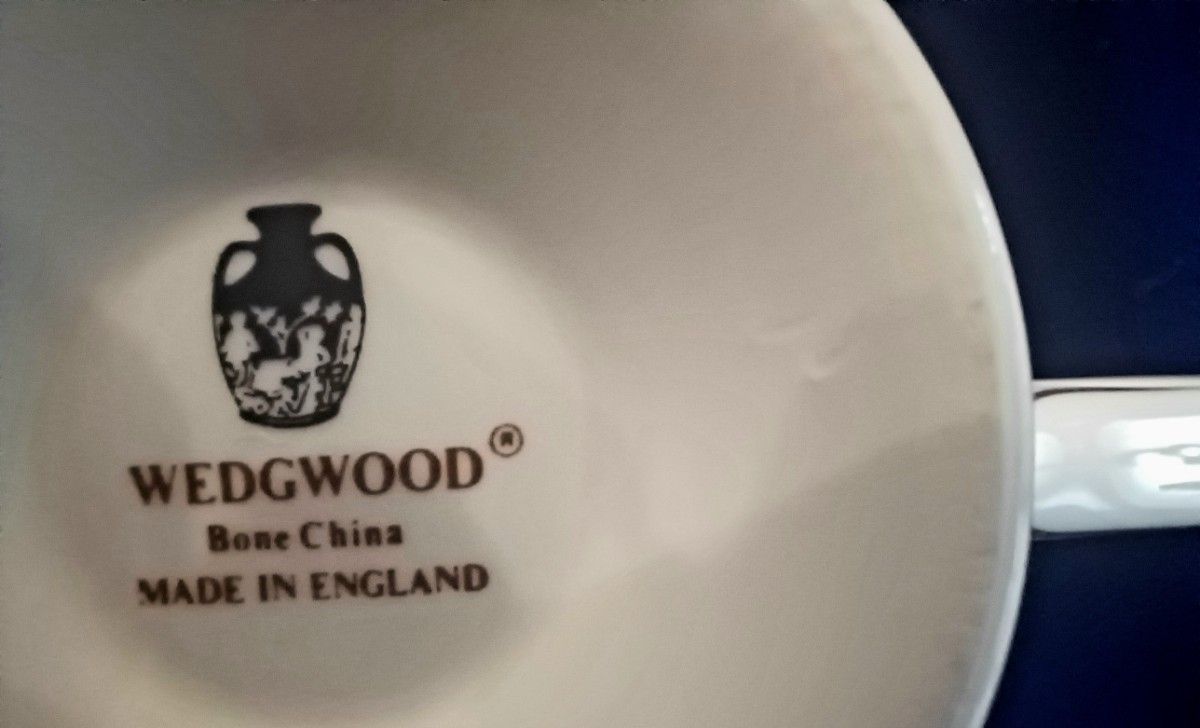 ウェッジウッド/ Wedgwood キャベンディッシュ カップ口径8.4cm高さ7cm＆ソーサー径15cm 中古