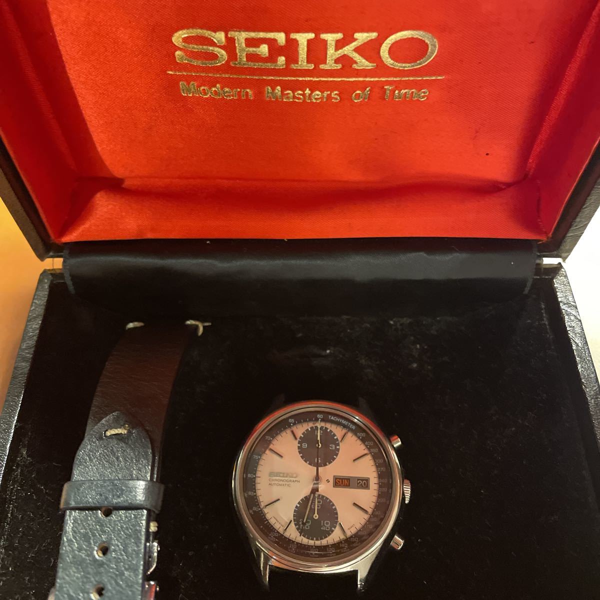 SEIKO セイコー クロノグラフ 箱付き 6138-8020 アンティーク　自動巻き　セイコーパンダ