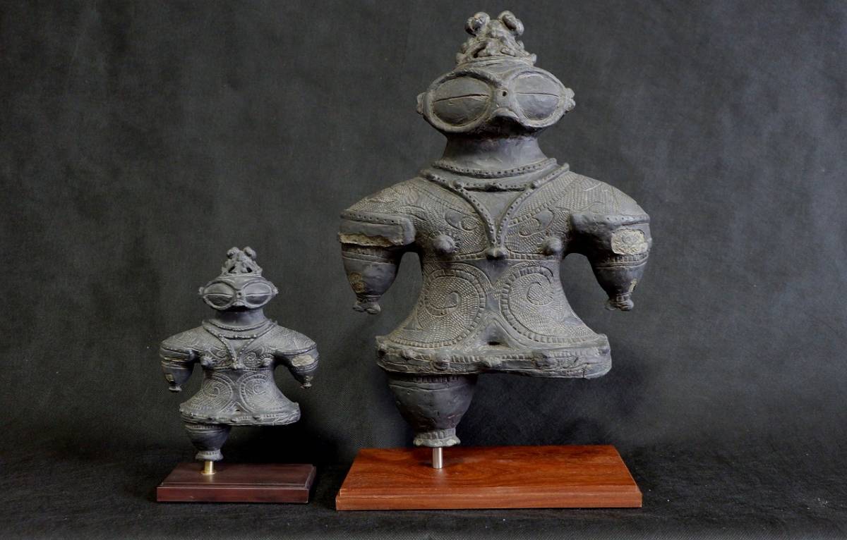 ☆遮光器土偶原寸大精密複製品☆-