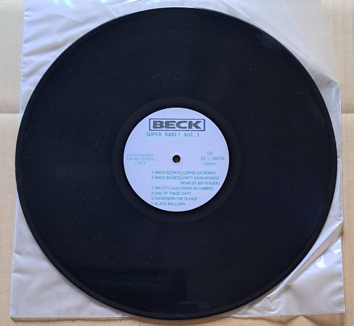 未使用コレクターズLP！◎BECK『SUPER RARE! VOL.1』Bootleg プロモ仕様 ベック_画像6