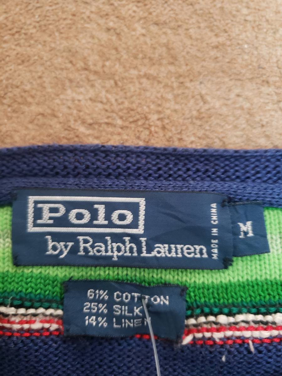 Polo RalphLauren ポロ ラルフローレン ニット セーター スウェット USED クレイジー M_画像3