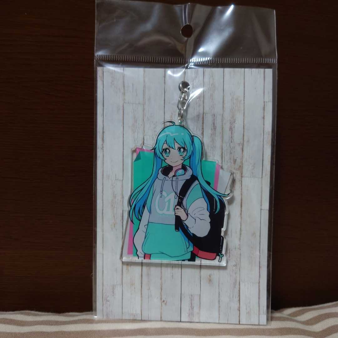 【未開封】初音ミク MUSIC CAFE アクリルキーホルダー 《初音ミク》 illustration by 如月憂 アクキー アニオン ミュージックカフェ_画像1