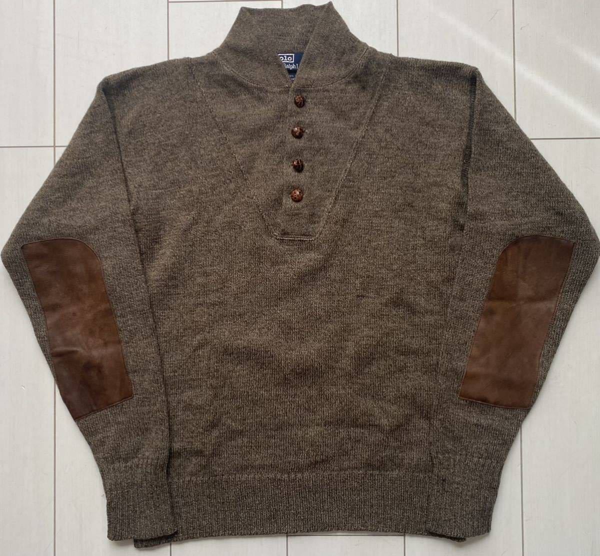 送料無料 美品 80s 90s ビンテージ POLO ラルフローレン leather