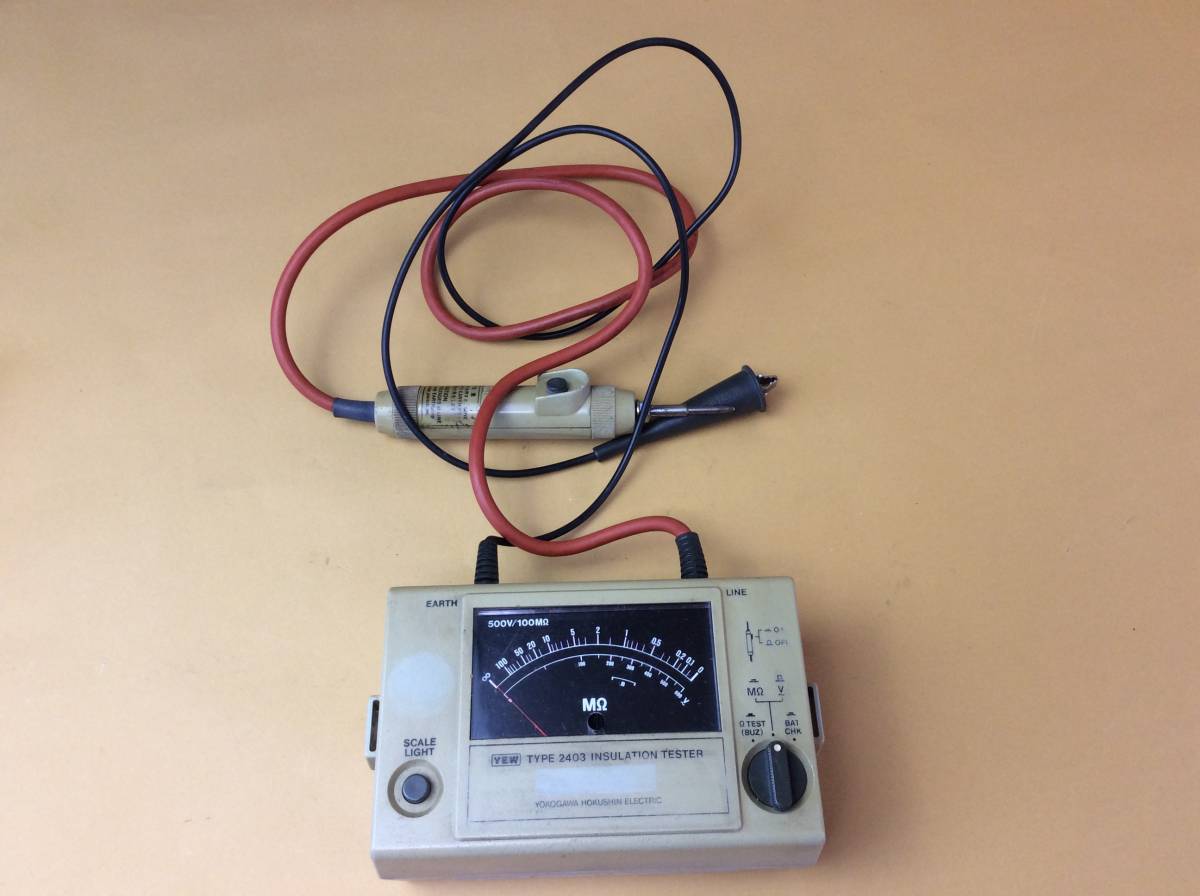 Yahoo!オークション - 横河電機 絶縁抵抗計 YOKOGAWA 2403 Yahoo!オークション - 横河電機 絶縁抵抗計 YOKOGAWA 2403