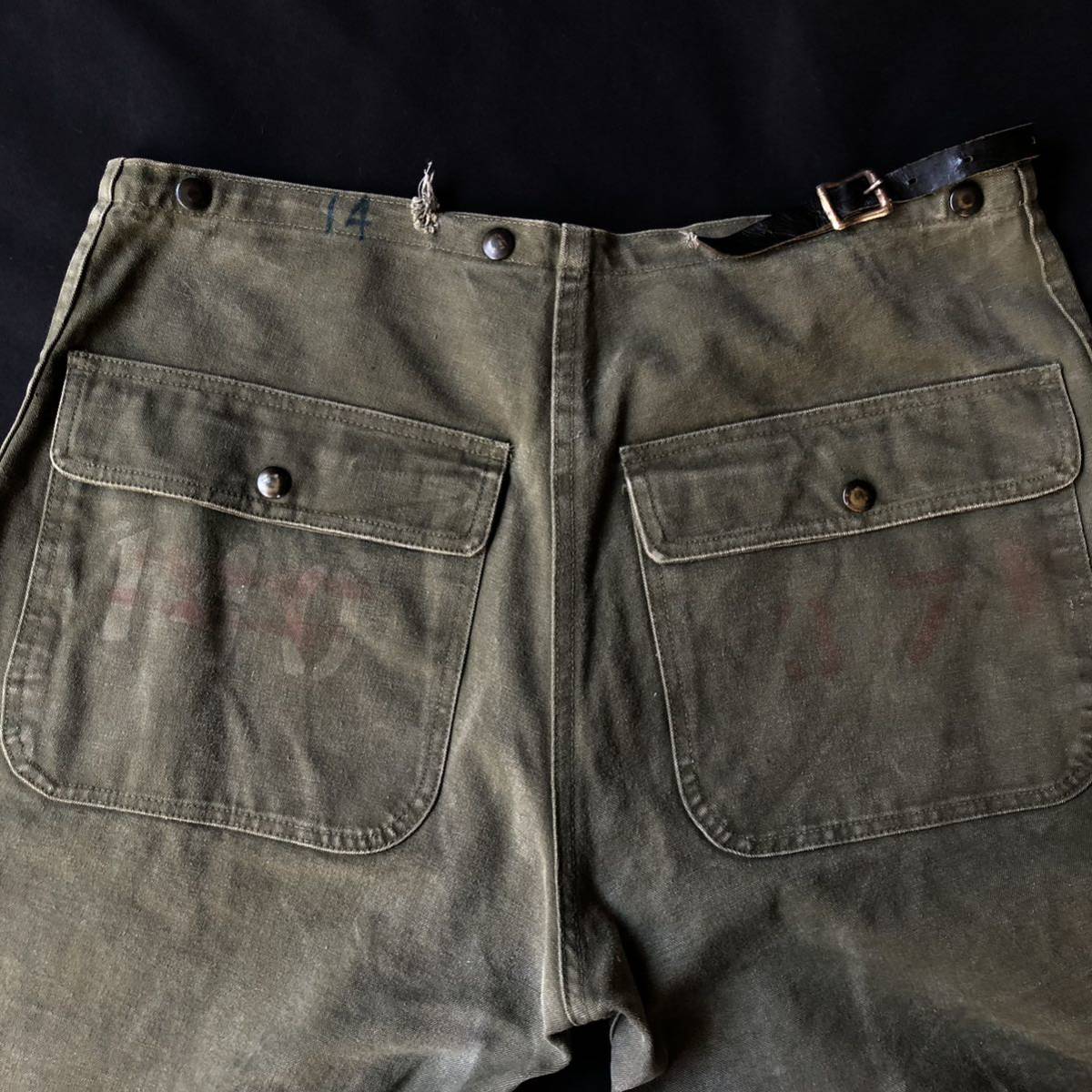 休日限定 50s US.Army Trousers Firemans W33L31 Fireman Pants 50年代