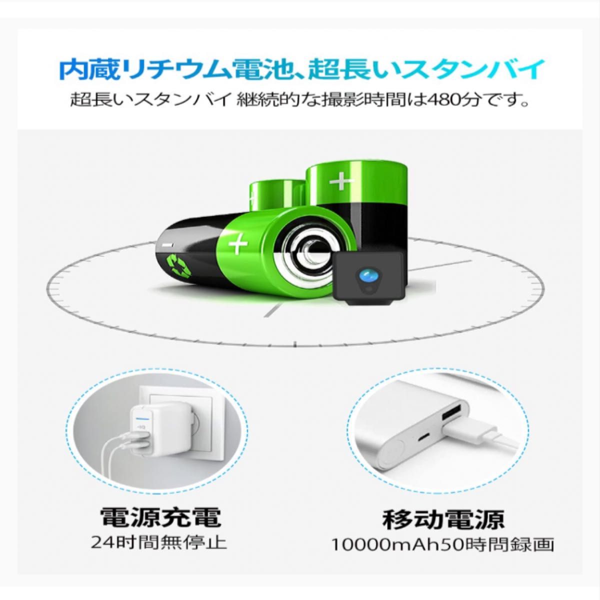 WIFI超小型カメラ/玄関カメラ、4Kカメラは動き検出/自動ナイトビジョン/ビデオおよびオーディオ録音ができます。軽量。配線が不要