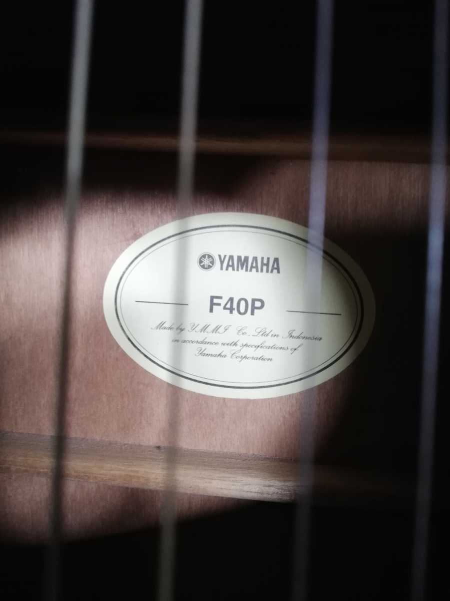 管65(中古現状、即発送)YAMAHA ヤマハ アコースティックギター F40P ソフトケース_画像10