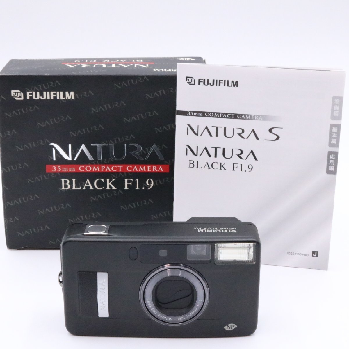 ■極上品■ FUJIFILM フジフィルム NATURA BLACK F1.9 35mmコンパクトカメラ ブラック