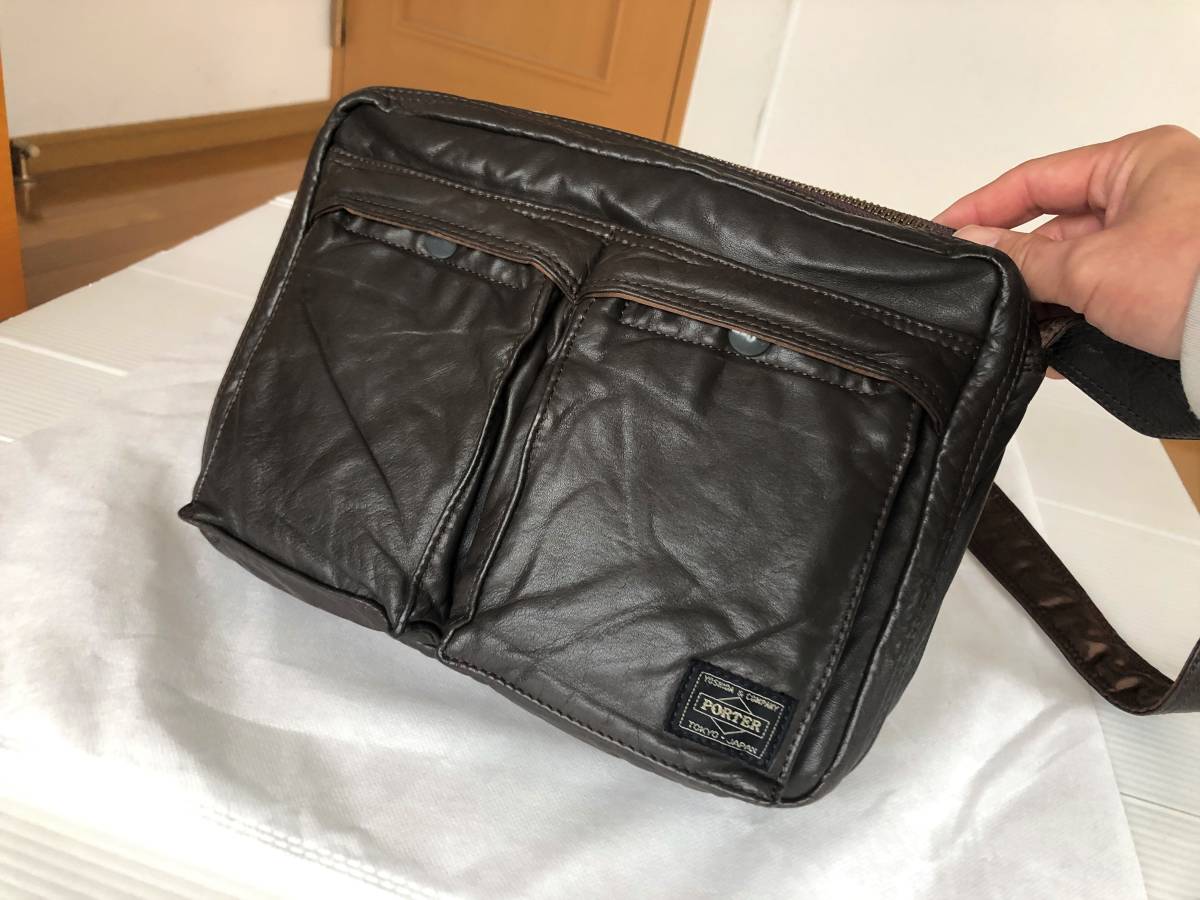 短納期早者勝ち! 激美品 ポーター タンカー ショルダー バッグ L