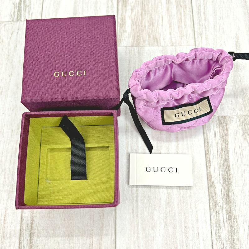グッチ GUCCI ピアス ラインストーン インターロッキングG ダブルG