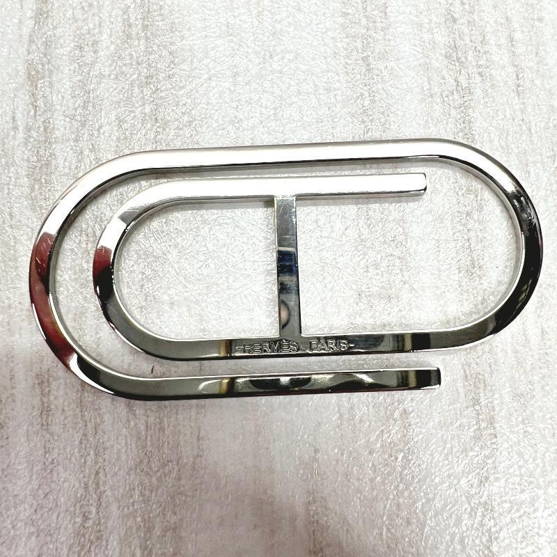 エルメス HERMES マネークリップ トロンボーン TROMBONE シルバー