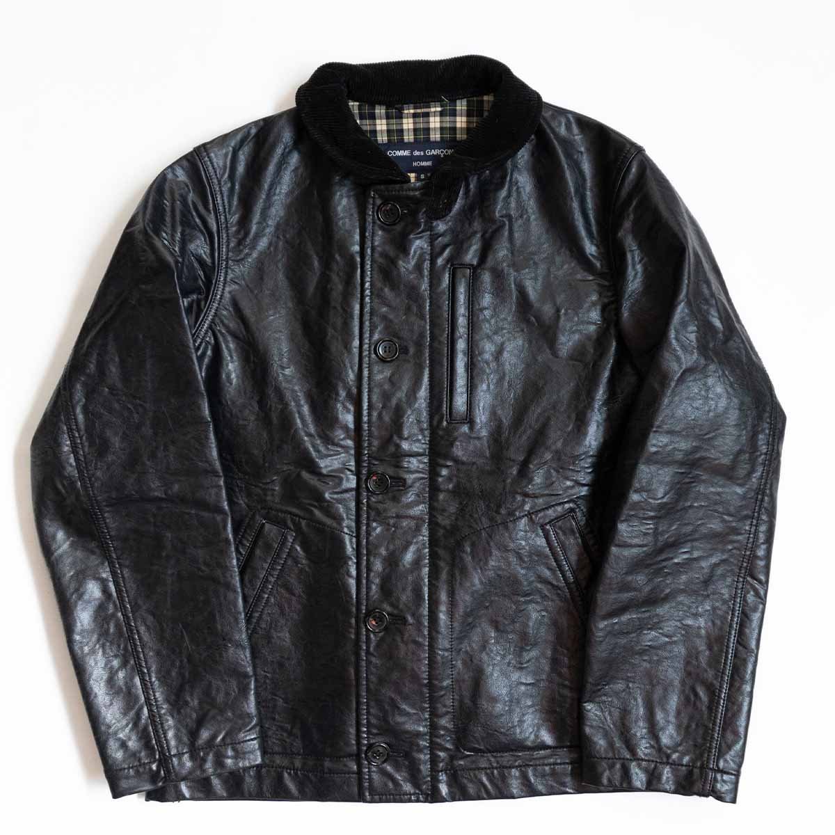 極美品】COMME des GARCONS HOMME【 フェイクレザー N-1 デッキ