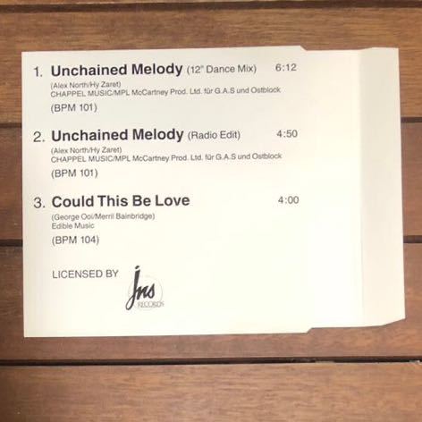 【r&b】Techno-Color Featuring Twiggy / Unchained Melody［CDs］《7f016 9595》_画像2
