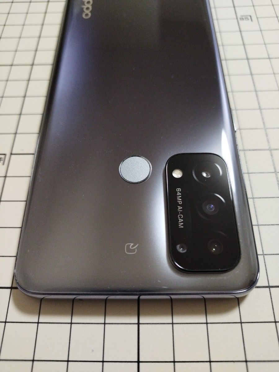 OPPO Reno5 A シルバーブラック