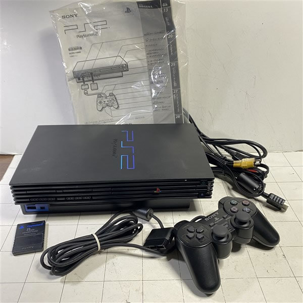 PS2 SCPH-10000 本体、箱、アダプター、コントローラー、メモリー付_画像2