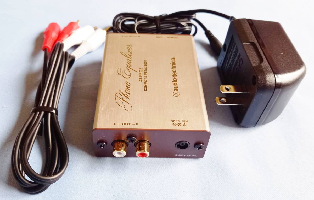 フォノイコライザー AUDIO TECHNICA ATPEQ3 使用感小 アダプター付(中古)のヤフオク落札情報