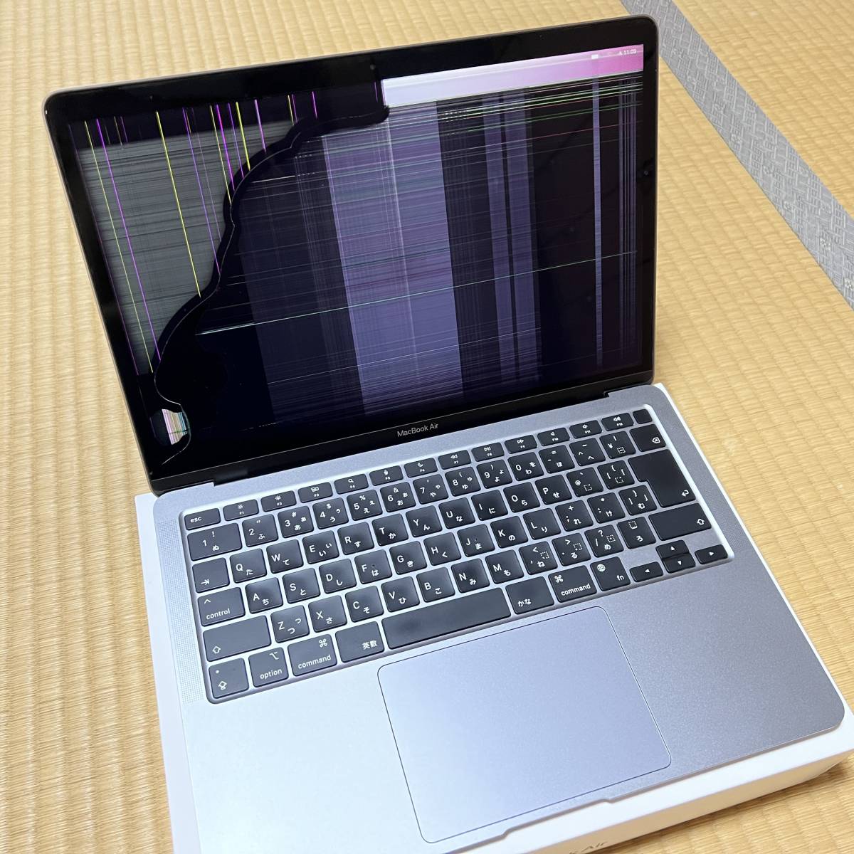 ジャンク ディスプレイ破損 MacBook Air 2020 13インチ M1 16GB/512GB