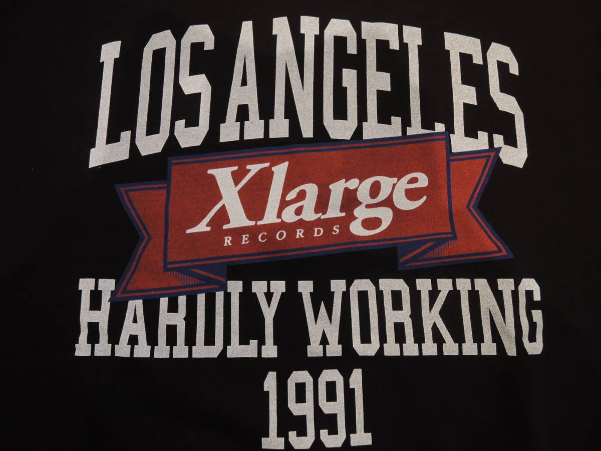 X-LARGE XLARGE XLarge XL RECORDS CREWNECK black XL size newest popular commodity price cut!