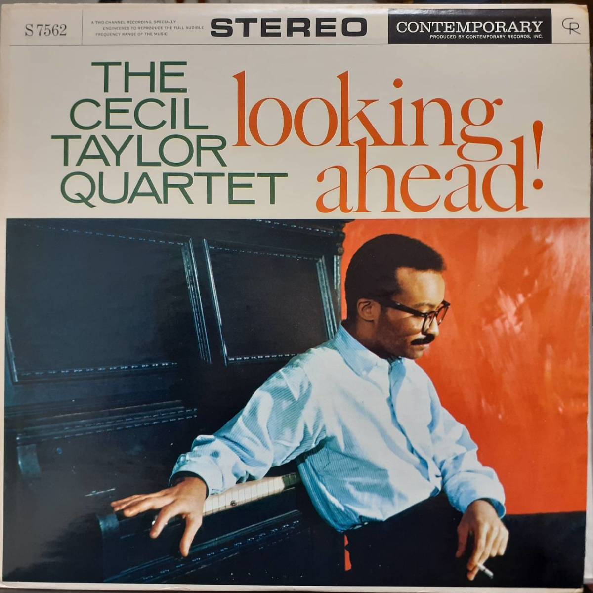米CONTEMPORARY盤LP！緑金ラベル深溝STEREO！Cecil Taylor Quartet / Looking Ahead! 1959年作の60年代中頃プレス セシル・テイラー_画像1